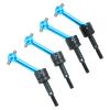 Front & Rear Axle Drive Shaft CVD Set, 4Pcs Metal Universal Drive Shaft CVD 70mm Compatible with TT02 1/10 RC Car(Blue) view 3