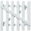 Melody Jane Dolls Houses Dollhouse White Picket Garden Gate Miniature Wooden Yard Fence Accessory 1:12 view 1