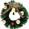 Melody Jane Dolls Houses Dollhouse Large Decorated Merry Christmas Wreath Miniature Door Accessory 1:12 view 1