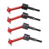 Front & Rear Axle Drive Shaft CVD Set, 4Pcs Metal Universal Drive Shaft CVD 70mm Compatible with TT02 1/10 RC Car(Red) view 1