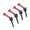 Front & Rear Axle Drive Shaft CVD Set, 4Pcs Metal Universal Drive Shaft CVD 70mm Compatible with TT02 1/10 RC Car(Red) view 4