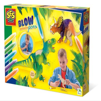 SES Creative Blow Airbrush pens - Dinosaurs