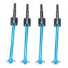 Front & Rear Axle Drive Shaft CVD Set, 4Pcs RC Metal Universal CVD Drive Shaft Set Compatible with TT02B 1/10 RC Car(Blue) view 1