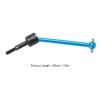 Front & Rear Axle Drive Shaft CVD Set, 4Pcs RC Metal Universal CVD Drive Shaft Set Compatible with TT02B 1/10 RC Car(Blue) view 2