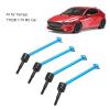 Front & Rear Axle Drive Shaft CVD Set, 4Pcs RC Metal Universal CVD Drive Shaft Set Compatible with TT02B 1/10 RC Car(Blue) view 4