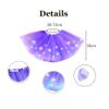 Girl Tutu Skirt, Light Up LED Ballet Tutu Skirt 2-8 Years Fluffy Ballet Dress Up Costume for Kids Party 3-Layer Multicolor Skirts (Purple) view 3