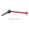 Front & Rear Axle Drive Shaft CVD Set, 4Pcs RC Metal Universal CVD Drive Shaft Set Compatible with TT02B 1/10 RC Car(Red) view 2