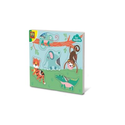 SES Creative 13132 Touch and Feel Animal Puzzle