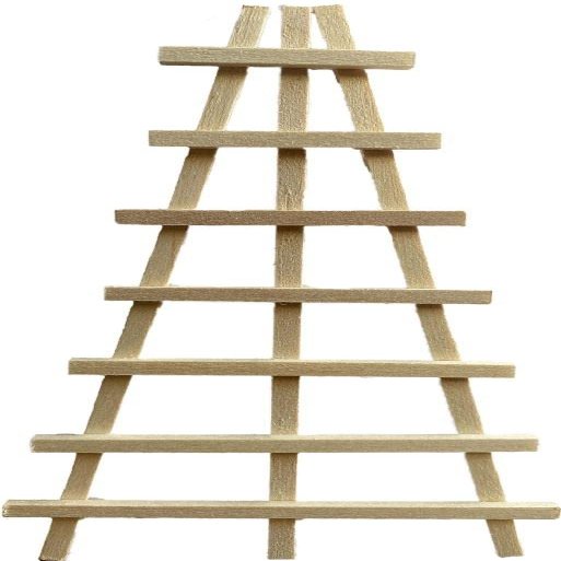 Melody Jane Dolls Houses Dollhouse Bare Wood Trellis Climbing Plant Frame Miniature Garden Accessory