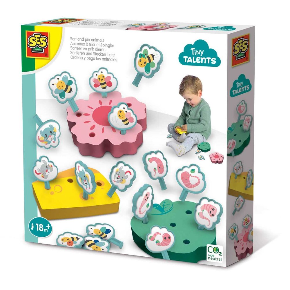 SES Creative 13134 Sort and pin Animals
