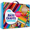 Blue Squid 3000+ pcs Arts and Crafts Supplies for Kids | Craft Kit Box for Kids Age 3-5, 4-8, 6-8, 8-12 | Craft Supplies & Materials Crafts Set Toys Art Box Gifts for Girls Boys Bulk Art Kit view 1