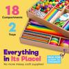 Blue Squid 3000+ pcs Arts and Crafts Supplies for Kids | Craft Kit Box for Kids Age 3-5, 4-8, 6-8, 8-12 | Craft Supplies & Materials Crafts Set Toys Art Box Gifts for Girls Boys Bulk Art Kit view 2