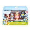 Bluey Showtime Figurine Toys Pack of 4, Articulated Character Toys with Bingo, Bandit, and Chilli Figurines, Small Action Figures for Kids Ages 3+ view 1