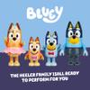 Bluey Showtime Figurine Toys Pack of 4, Articulated Character Toys with Bingo, Bandit, and Chilli Figurines, Small Action Figures for Kids Ages 3+ view 4