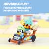Bluey Vehicle & Figures Go Kart Playset, Articulated Racers Set with Rusty Figurine and Toolbox Accessory, Immersive Vehicle Toys for Kids Age 3+ view 4