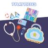 Bluey Cloud Bag Doctor Playset, Portable Play Doctor Set with 7 Pretend Check Up Accessories, Medical Toys for Kids Ages 3+ view 3