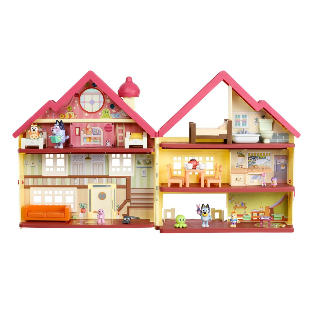 Bluey House Playset for Kids, XL Ultimate Interactive Lights and Sounds Playhouse Toys, Includes Dance Floor, Bluey Toys Set Ages 3+, Amazon Exclusive