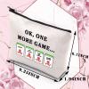 BDPWSS Mahjong makeup bag Mahjong Lover Gift Mahjong Tiles Bag Mahjong Board Game Storage Bag For Mahjong Girl Mahjong Gift Mah Jongg Player gift (Mahjong bag) view 2