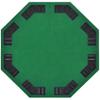 EVIEUN 48" 8-Player Foldable Poker Table Top, Casino Texas Hold'em Layout, Portable Anti-Slip Blackjack Poker Table Mat with Carrying Bag for Family Games Casino view 4