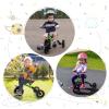 XPIY Tricycle for Toddlers Age 2-5 Years Old, 3 in 1 Folding Toddler Bike for Boys and Girls, Kids' Bike Trike with Detachable Pedal and Adjustable Seat (Green) view 2