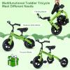 XPIY Tricycle for Toddlers Age 2-5 Years Old, 3 in 1 Folding Toddler Bike for Boys and Girls, Kids' Bike Trike with Detachable Pedal and Adjustable Seat (Green) view 3