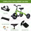 XPIY Tricycle for Toddlers Age 2-5 Years Old, 3 in 1 Folding Toddler Bike for Boys and Girls, Kids' Bike Trike with Detachable Pedal and Adjustable Seat (Green) view 4