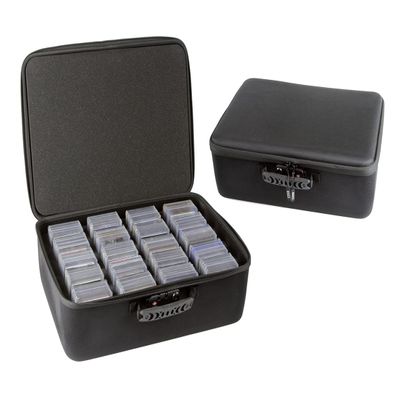 Card Titan Toploader and One Touch Trading Card Storage Box with Zipper Lock - Sports Card Deck Box Fits Up to 400 Sleeved Collectible Sports Cards or up to 80 Magnetic Cases
