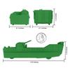 BMC Classic Marx Landing Craft - 4pc Green Plastic Army Men Boat Vehicles view 2