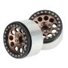 LAFEINA Metal 2.2" Beadlock Wheel Alloy Rim for 1:10 RC Crawler Car SCX10 RR10 TRX4 TRX6 (Bronze) view 4