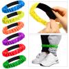 40 Pieces Outdoor Carnival Game Set Includes 6 Potato Sack Race Bags, 6 Egg and Spoon Race Game, 6 Legged Race Bands Egg Hunt Family Gathering Party Favor, 6 Whistles and 10 Medals for The Game view 3