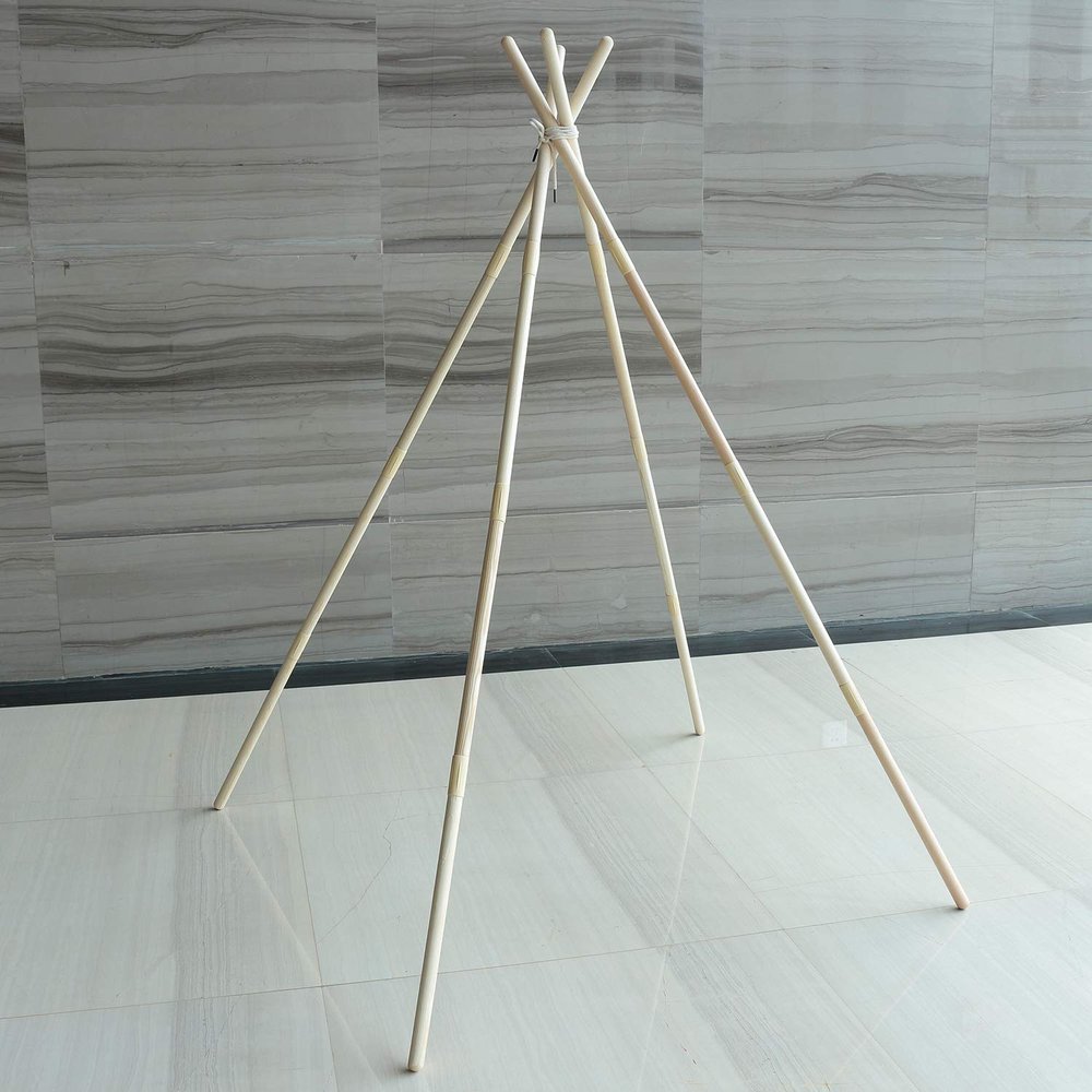 Wood Poles for Kids Teepee 48 * 48 * 60in