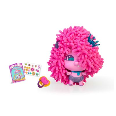 The Bellies From Bellyville - Beastie Pompom - Bellies' Mascot, Which Can Be Ball and Tucked into Her Fun Hair, Includes Diaper, Pacifier, Pins and Crown