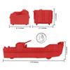 BMC Classic Marx Landing Craft - 4pc Red Plastic Army Men Boat Vehicles view 2