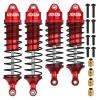 4PCS RC Car Shock Front & Rear Shock Absorber Assembled Set Compatible with 1/10 Traxxas Slash/Rustler/Stampede 4x4 4WD Replacement Upgrade Parts (Red) view 1