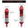 4PCS RC Car Shock Front & Rear Shock Absorber Assembled Set Compatible with 1/10 Traxxas Slash/Rustler/Stampede 4x4 4WD Replacement Upgrade Parts (Red) view 4