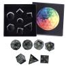 mookaitedecor 7 PCS Kambaba Jasper Crystal Polyhedral DND Dice Set, Polished Tumbled Stones Dices for RPG MTG Table Games Home Decoration view 3