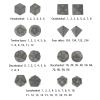 mookaitedecor 7 PCS Kambaba Jasper Crystal Polyhedral DND Dice Set, Polished Tumbled Stones Dices for RPG MTG Table Games Home Decoration view 4