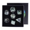 rockcloud Kambaba Jasper DND Polyhedral Dice Set of 7, Healing Crystal Stone Hand-Made Dices with Dice Box for RPG MTG Table Games Home Office Decor view 1