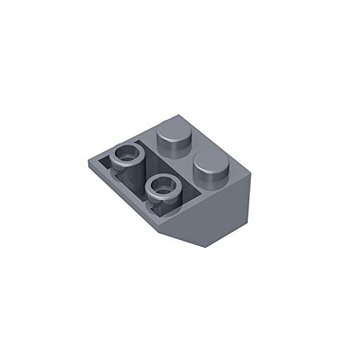 Eske Kouri Gobricks GDS-599 Building Block(No.3660) ROOF Tile 2X2/45 INV. - 2x2 45 Reverse Slope (315 Flat Silver(073),20 PCS)