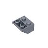 Eske Kouri Gobricks GDS-599 Building Block(No.3660) ROOF Tile 2X2/45 INV. - 2x2 45 Reverse Slope (315 Flat Silver(073),20 PCS) view 1