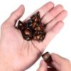 mookaitedecor 7 PCS Red Tiger's Eye Crystal Polyhedral DND Dice Set, Polished Tumbled Stones Dices for RPG MTG Table Games Home Decoration view 2