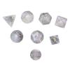 rockcloud Labradorite Stone DND Polyhedral Dice Set of 7, Healing Crystal Stone Hand-Made Dices with Dice Box for RPG MTG Table Games Home Office Decor view 3