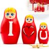 Valentines Day Nesting Dolls Set of 3 pcs - Valentines Day Decor - I Love You Gifts for Him - I Love You Gifts for Her view 1