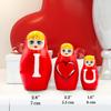 Valentines Day Nesting Dolls Set of 3 pcs - Valentines Day Decor - I Love You Gifts for Him - I Love You Gifts for Her view 3