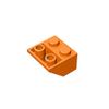 Eske Kouri Gobricks GDS-599 Building Block(No.3660) ROOF Tile 2X2/45 INV. - 2x2 45 Reverse Slope (106 Orange(021),600 PCS) view 1