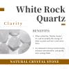 rockcloud Rock Quartz Crystal DND Polyhedral Dice Set of 7, Healing Crystal Stone Hand-Made Dices with Dice Box for RPG MTG Table Games Home Office Decor view 4