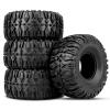 GoHobby RC Tires 2.2inch RC Rubber Tyre Set 4pcs for 1/10 RC Crawler Axial SCX10 AX10 Wraith D90 fit 2.2 Beadlocks view 1