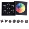 rockcloud Africa Bloodstone DND Polyhedral Dice Set of 7, Healing Crystal Stone Hand-Made Dices with Dice Box for RPG MTG Table Games Home Office Decor view 3