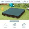 Outsunny Kids Outdoor Sandbox with Cover Garden Bed Sand Pit, Easy Assembly Children's Square Sandbox for Backyard, Brown, 48.5" x 48.5" x 8.25" view 4