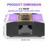 FEIERYA Automatic Card Shuffler 2 Deck,Battery-Operated Electric UNO Poker Shuffler,Playing Card Shuffler for Home Card Game,Travel view 3